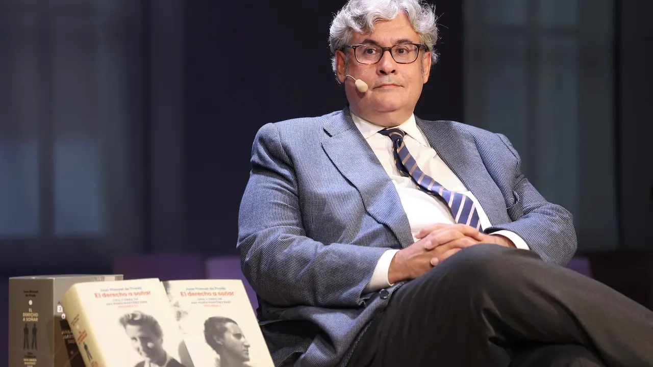El escritor Juan Manuel de Prada, durante la presentación de su libro 'El derecho de soñar'.