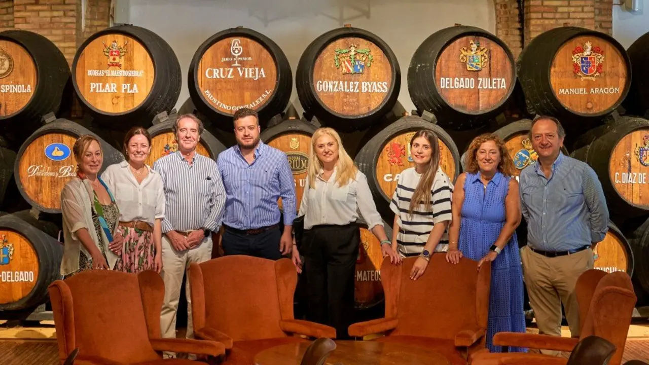 Visita de la representación leonesa en Jerez.