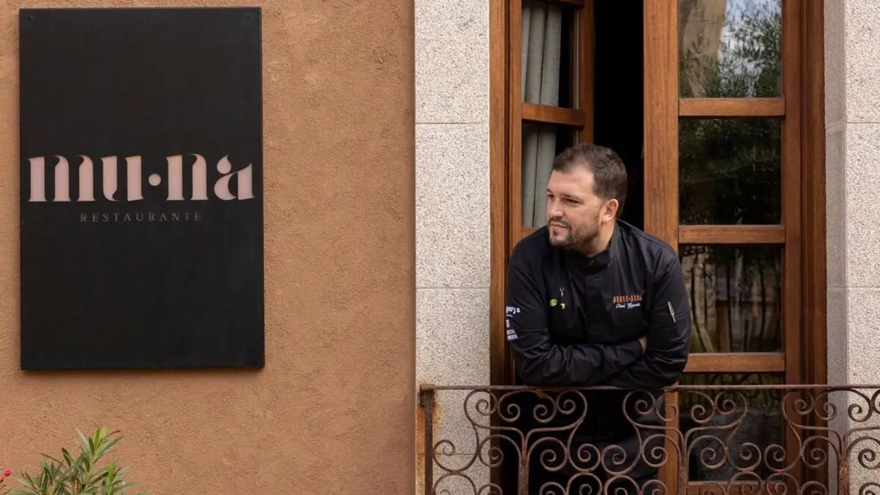 Dani Giganto, en el restaurante Muna de Ponferrada.