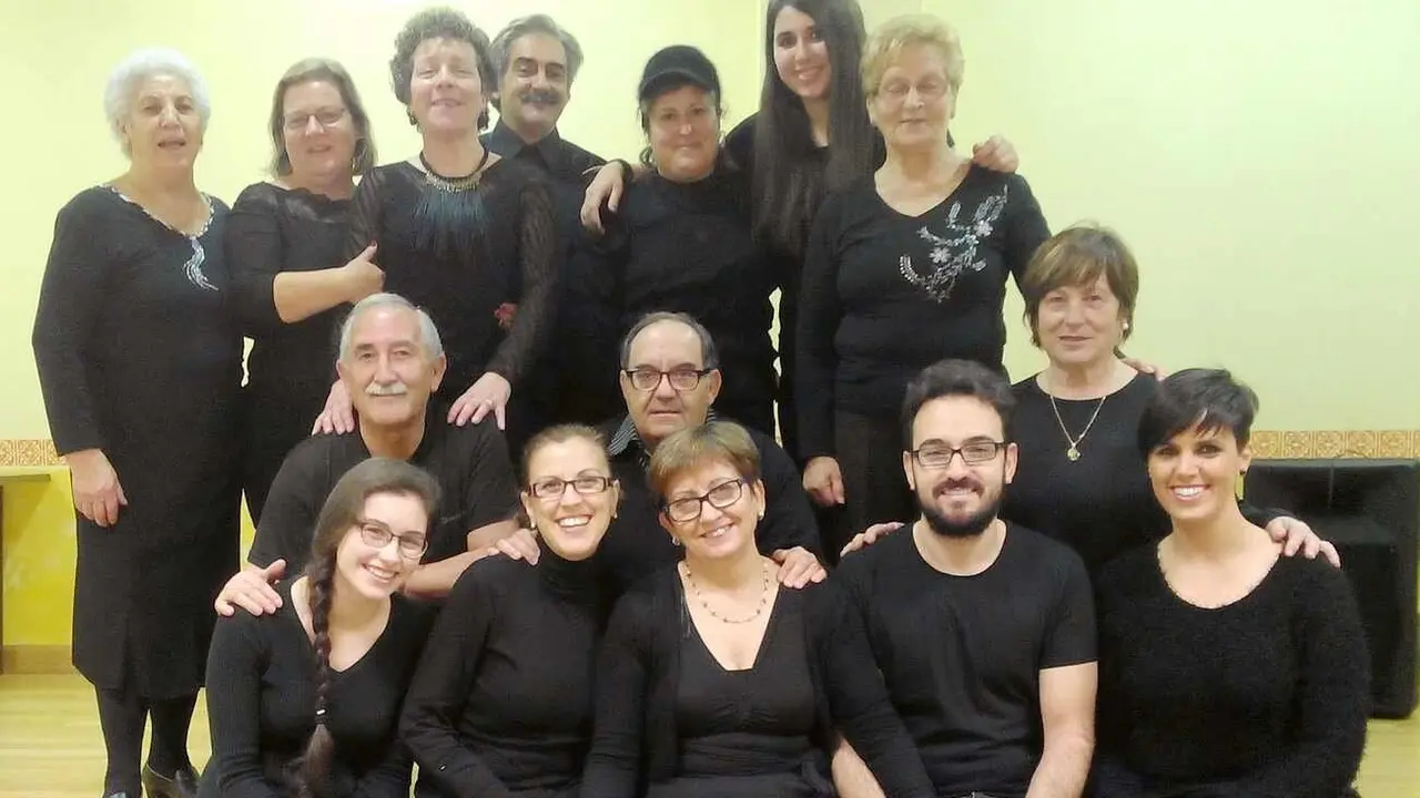 Imagen del grupo de teatro de Vilecha.