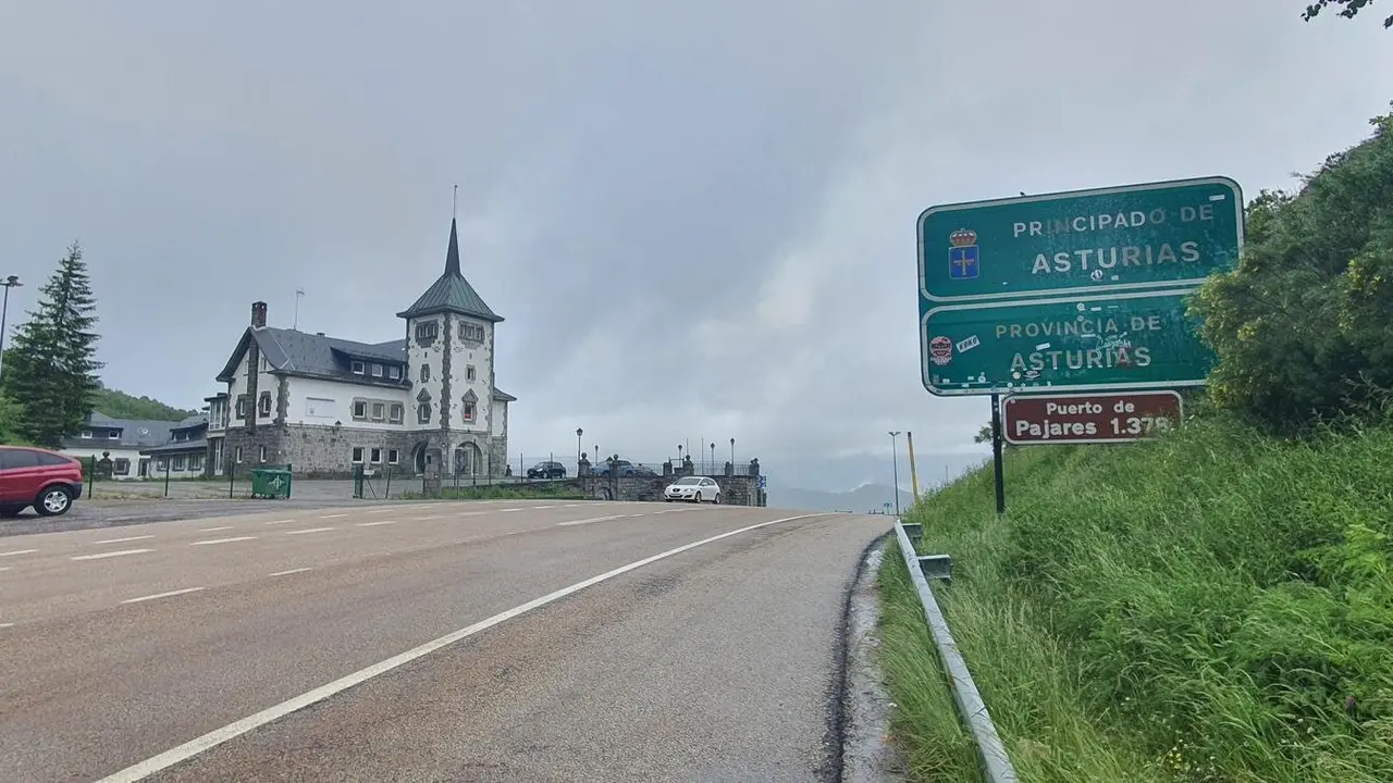 Imagen de la rampa final del Puerto de Pajares.