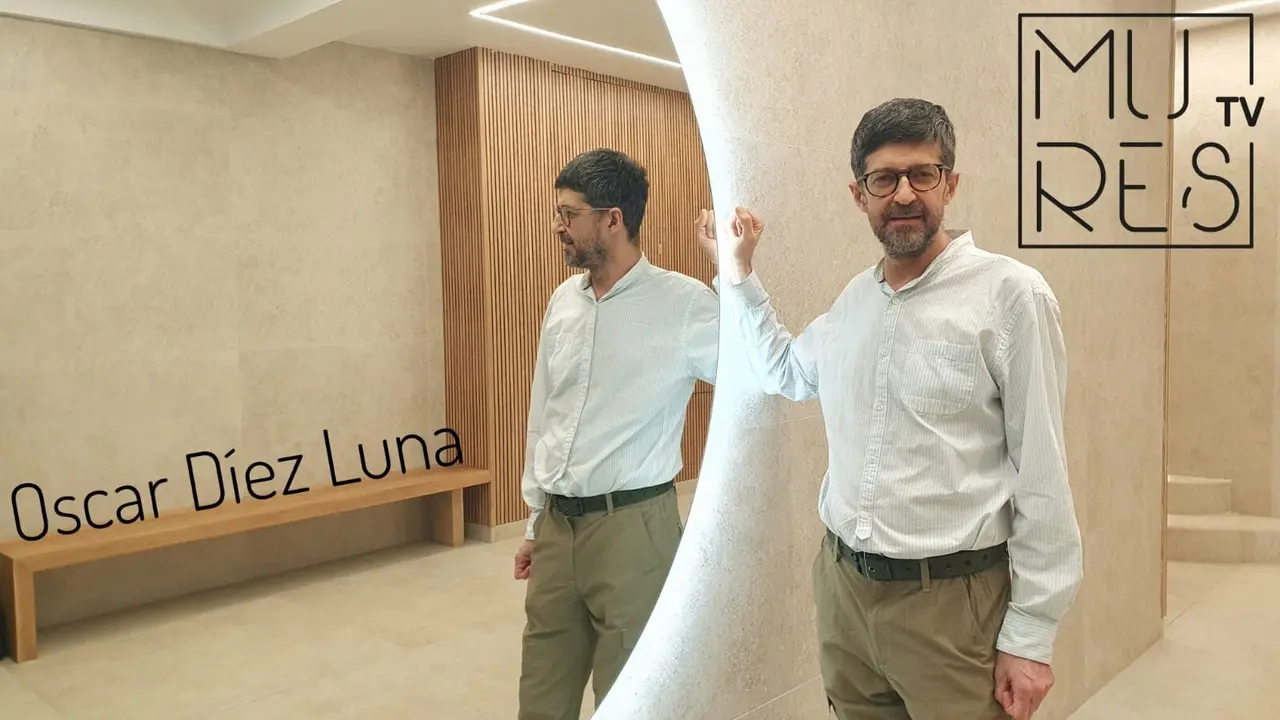 La cámara de MuresTV, con Díez Luna.