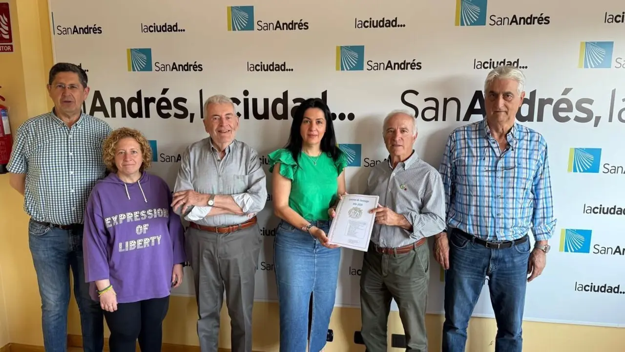 San Andrés traslada a la Asociación de Amigos del Camino de Santiago las líneas generales del Plan Especial y compromete mejorar la señalización.