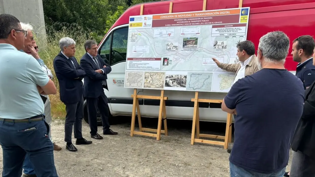 La Junta destina un millón de euros a reforzar la seguridad vial en Riello, Ambasmestas y Vega de Valcarce.