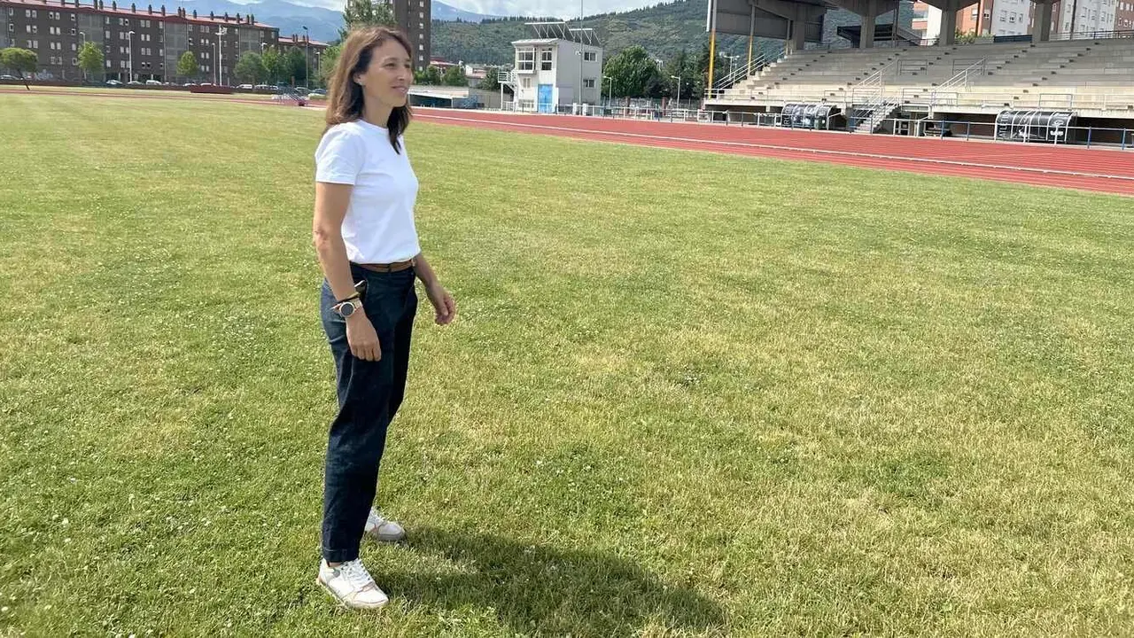 Eva González, en las pistas de Colomán Trabado.