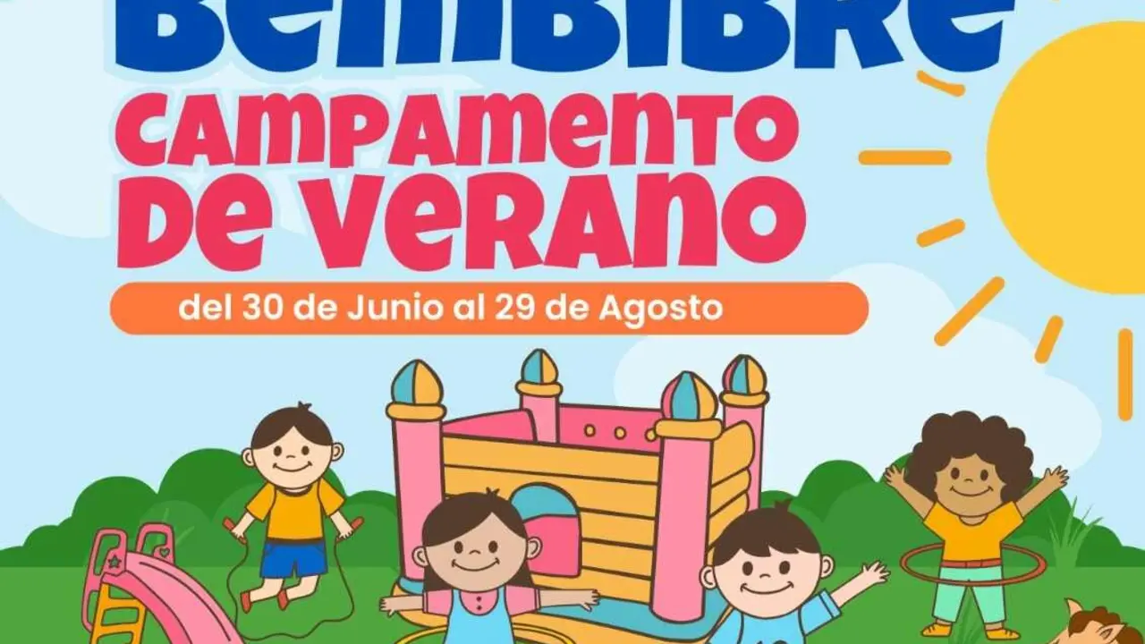 Imagen parcial del campamento de verano de verano promovido en Bembibre.