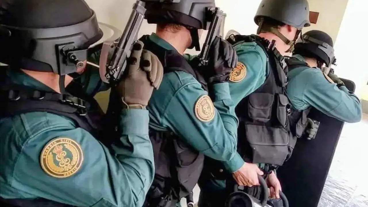 Unidades de la Usecic durante una intervención