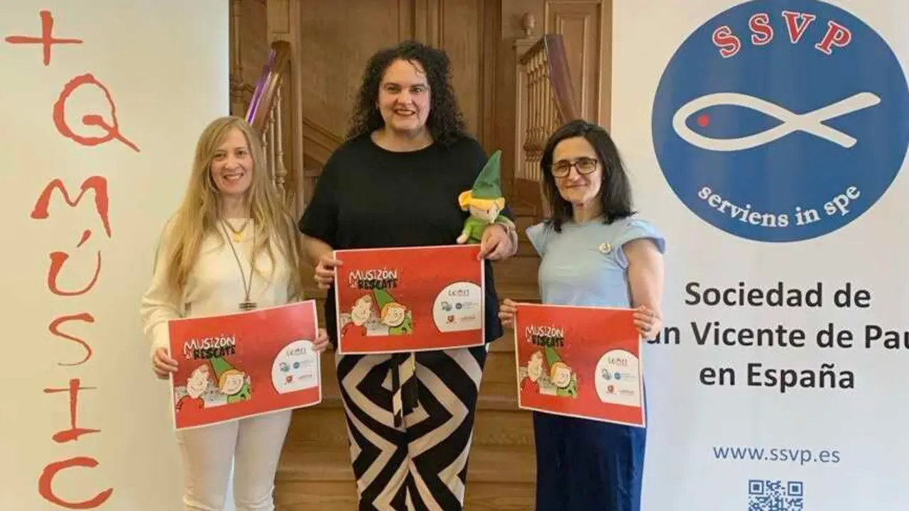 La música y la solidaridad vuelven a llenar las calles de León con 'Musizón al rescate'. En la imagen, la presentación de la actividad.
