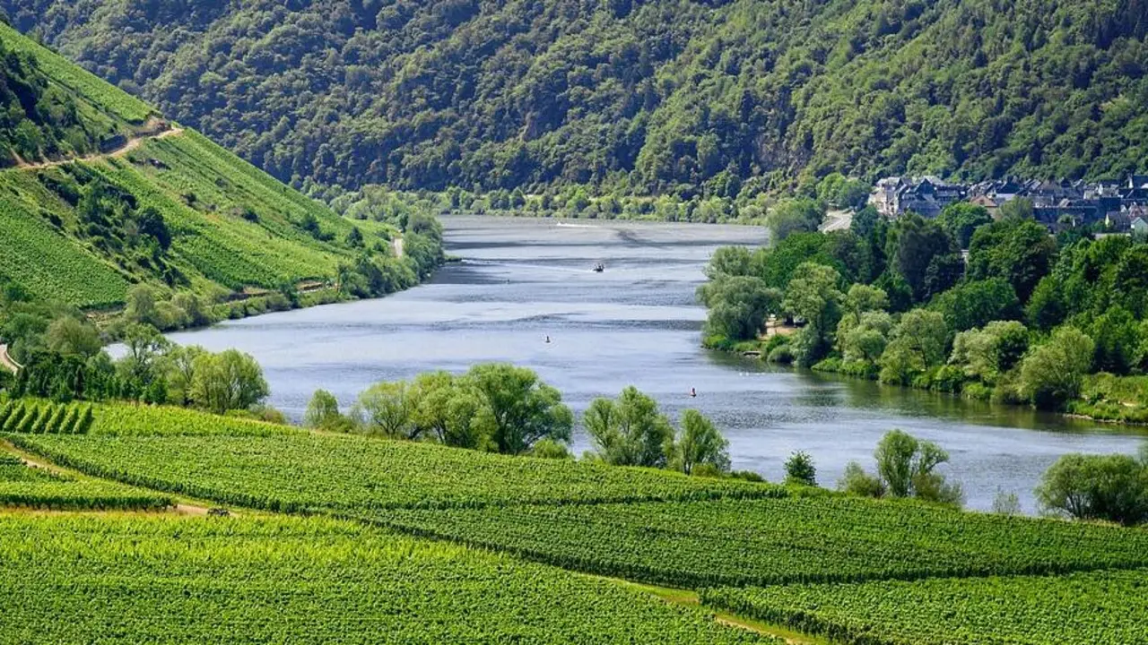 Imagen de un paisaje fluvial.