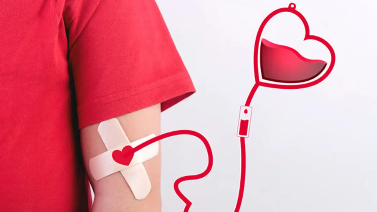 Campaña de donación de sangre.