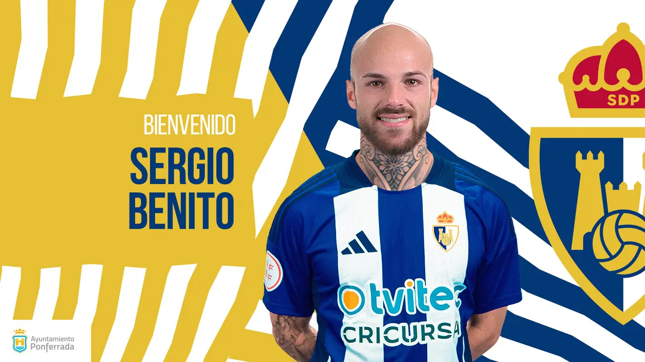 Segio Benito, nuevo delantero de la SD Ponferradina.