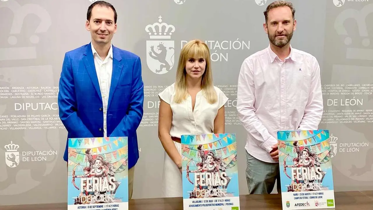 Un instante de la presentación, este miércoles, de las Ferias del Deporte.