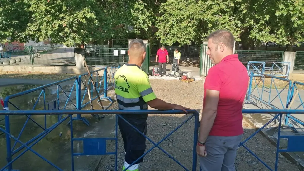 Inicio de las obras de acceso al centro San Antonio de Ponferrada.