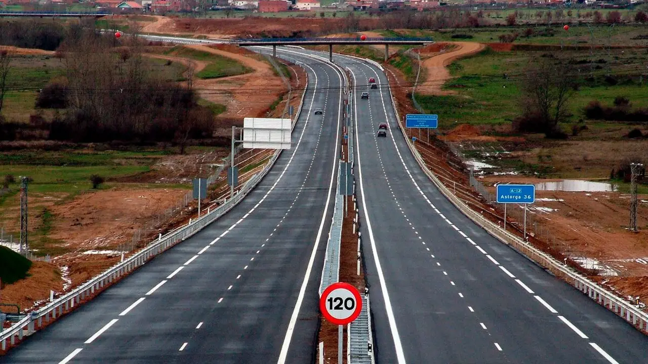 La autopista León-Astorga en una imagen de archivo