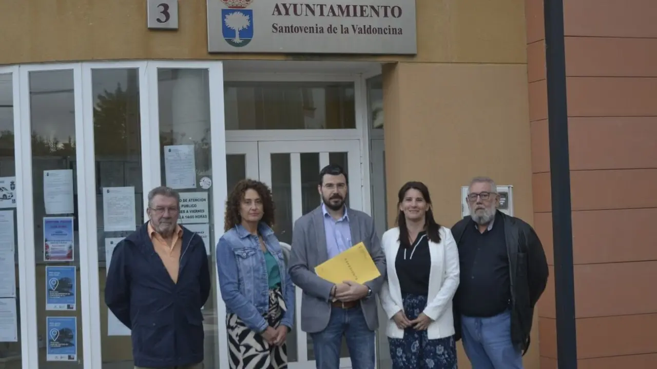 Concejales del PP de Santovenia de la Valdoncina.