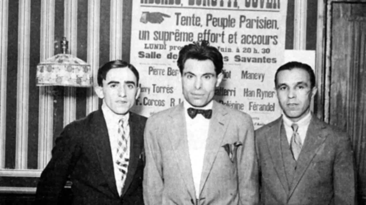 Buenaventura Durruti (centro), junto a Ascaso y Jover en una foto de archivo.
