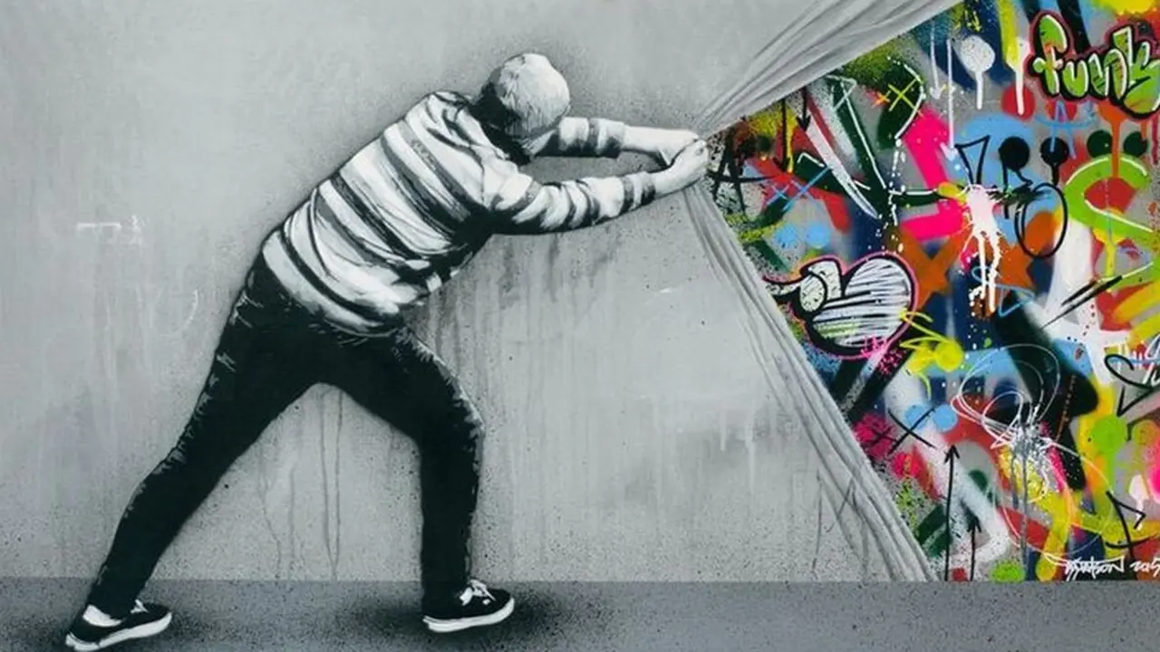 Imagen de archivo de un grafiti.