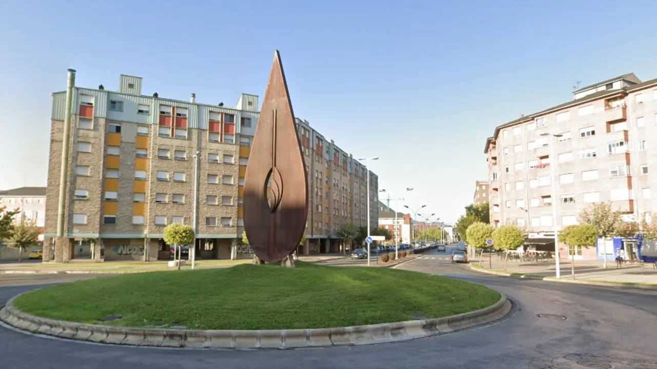 Glorieta de los Donantes de Sangre de Ponferrada.