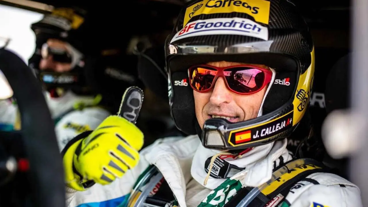 Jesús Calleja, durante una de sus participaciones en el Dakar.