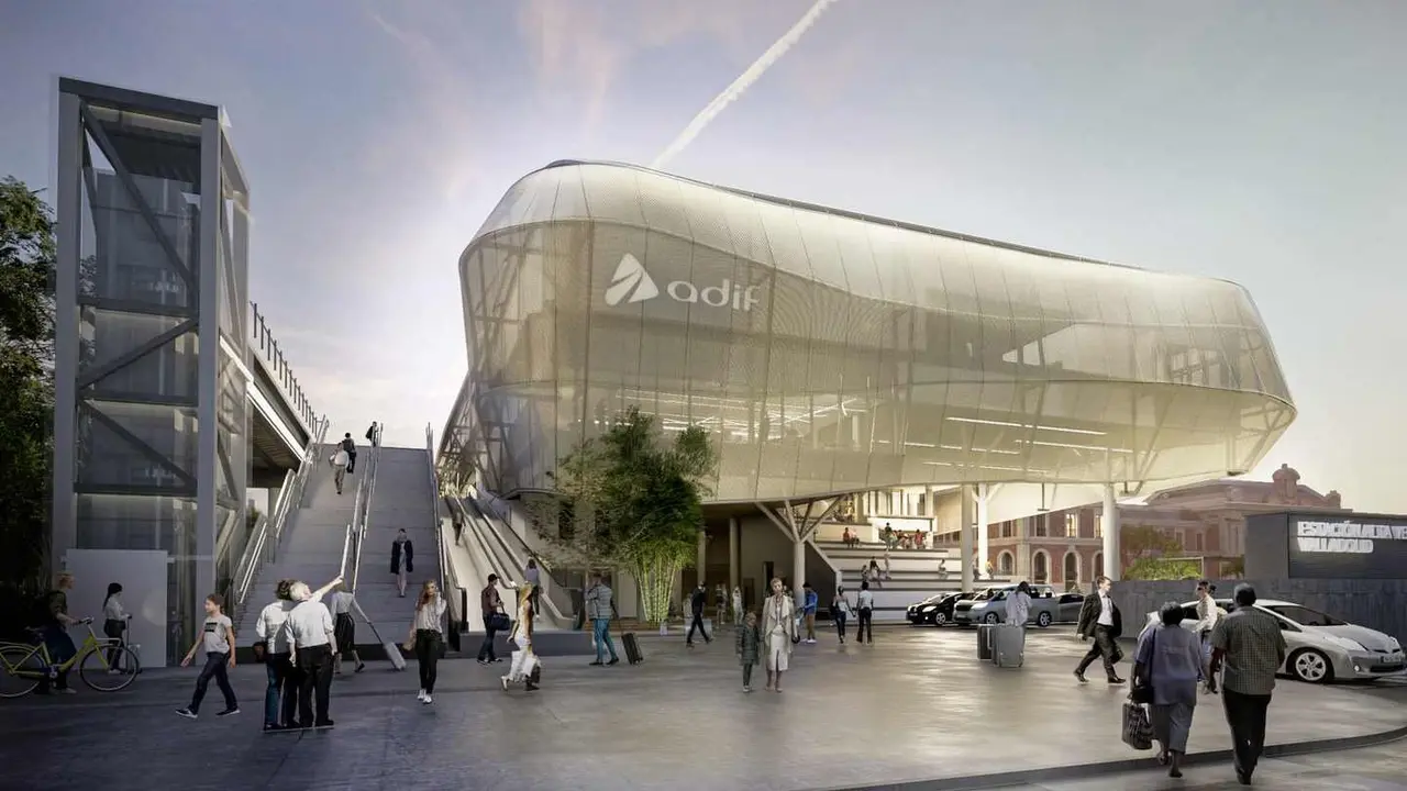 Imagen de la futura estación de tren de Valladolid Campo Grande.