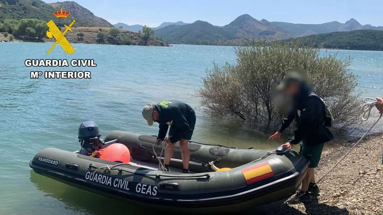 Imagen de los Geas de la Guardia Civil, durante las labores de búsqueda de este miércoles.