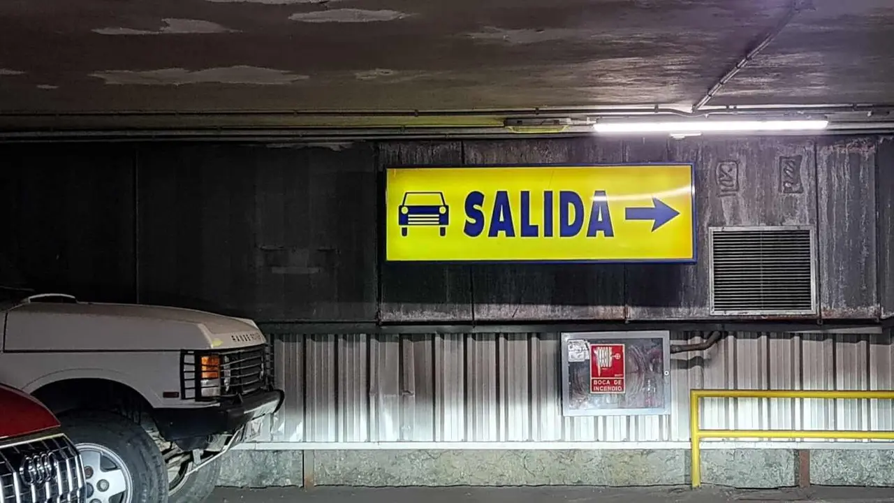 Imagen del interior del aparcamiento subterráneo de San Marcelo.