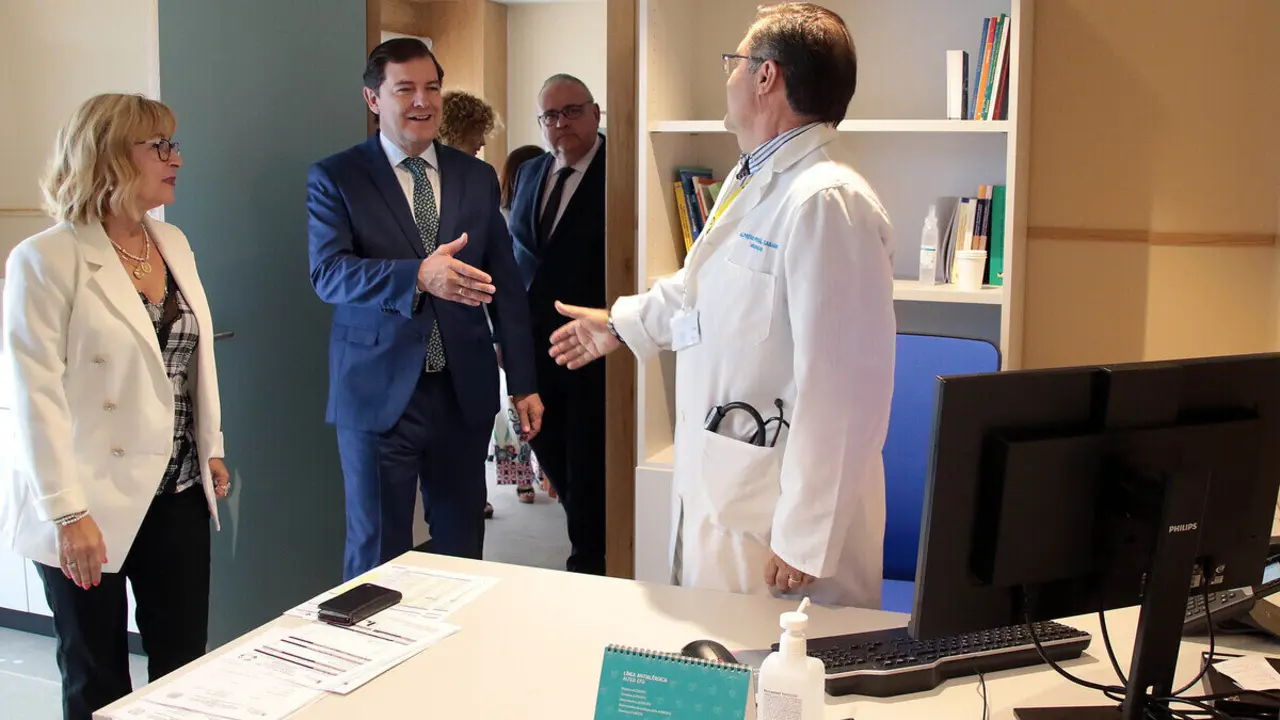 El presidente de la Junta de Castilla y León, Alfonso Fernández Mañueco, inaugura las nuevas instalaciones del centro de salud de Pinilla-San Andrés del Rabanedo