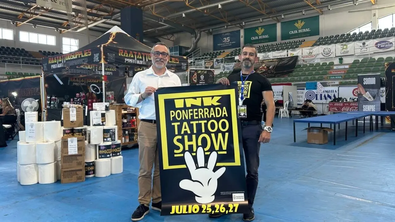 V Ink Ponferrada Tattoo Show reúne a los mejores tatuadores de Europa en el Pabellón Lydia Valentín