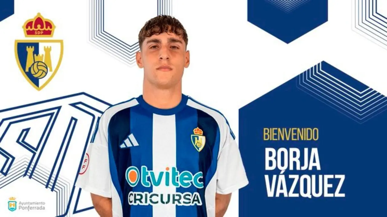 El extremo Borja Vázquez se une a la SD Ponferradina, cedido por el Cádiz.