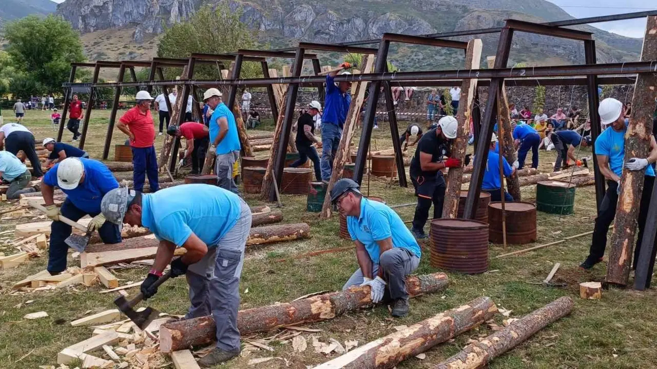 El concurso de entibadores regresa con toda la fuerza a Villablino.