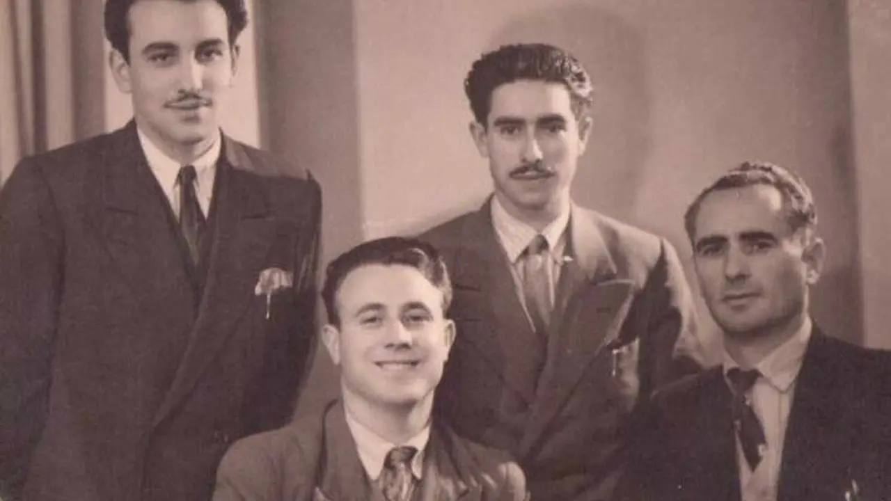 Cuatro guerrilleros maquis. De izquierda a derecha, Manuel Zapico, ‘El Asturiano’; Francisco Martínez, ‘El Quico’; Pedro Méndez, ‘El Jalisco’; Silverio Yebra, ‘El Atravesado’.