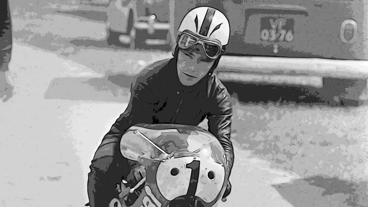 Ángel Nieto, en La Bañeza, un circuito que consideraba imprescindible en la formación de un piloto.
