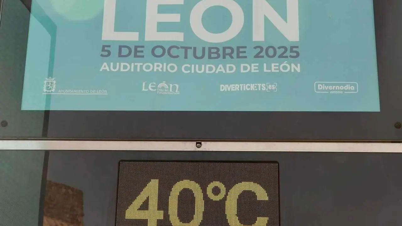 Altas temperaturas en la capital leonesa