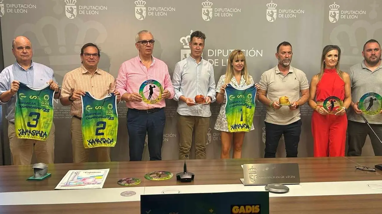 Un instante de la presentación realizada este viernes en Diputación de León.