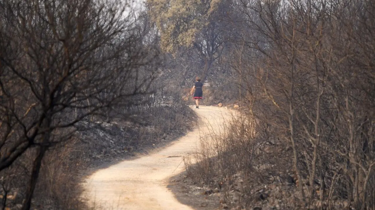 Las Médulas, reconocidas internacionalmente como Patrimonio de la Humanidad, han sucumbido al voraz incendio que desde hace días asola la provincia de León. El fuego no ha dejado rincón sin quemar, arrasando el característico paisaje de esta antigua mina romana y convirtiéndolo en un escenario de ceniza y destrucción.