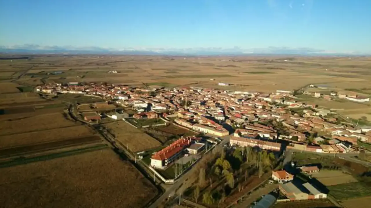 Imagen aérea de Fresno de la Vega.