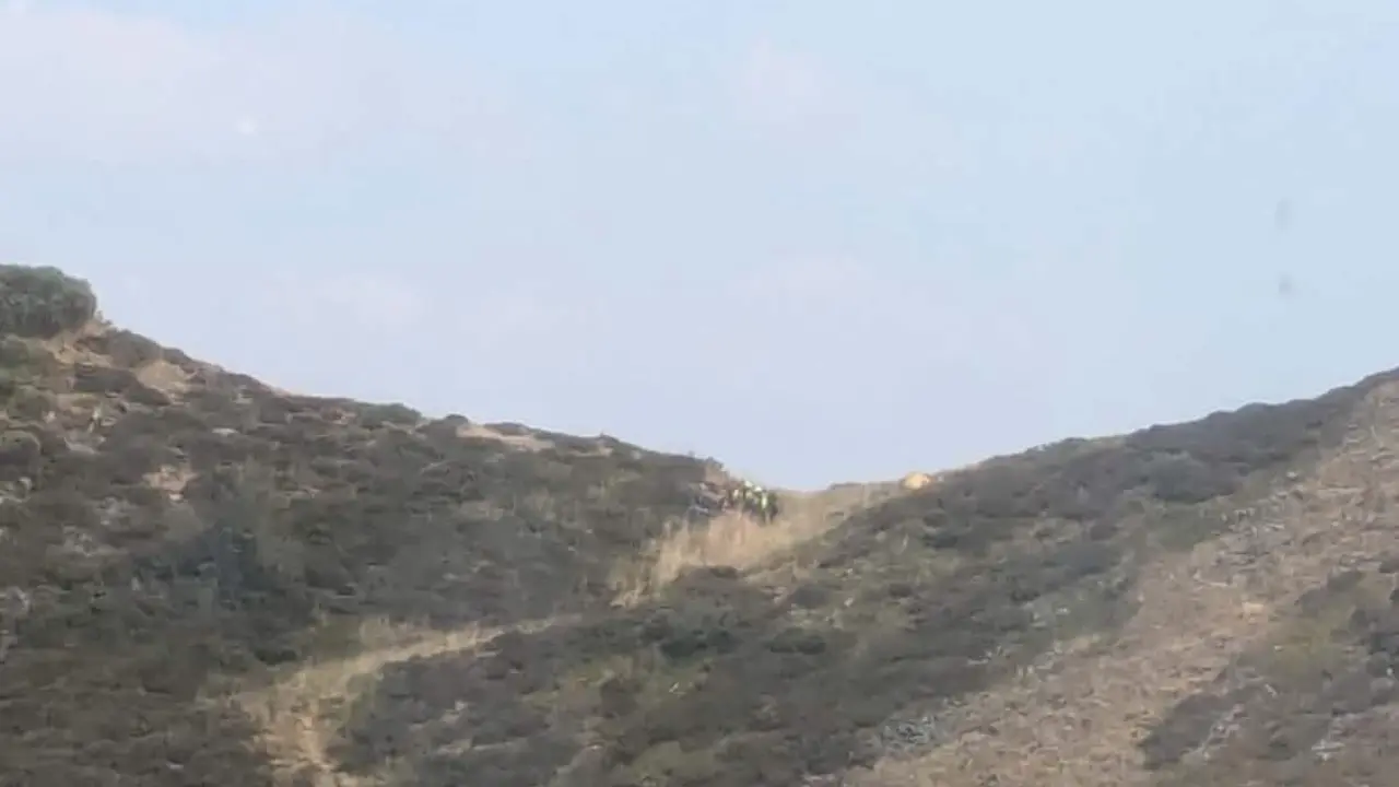 Imagen de la zona en la que tuvo lugar el rescate.