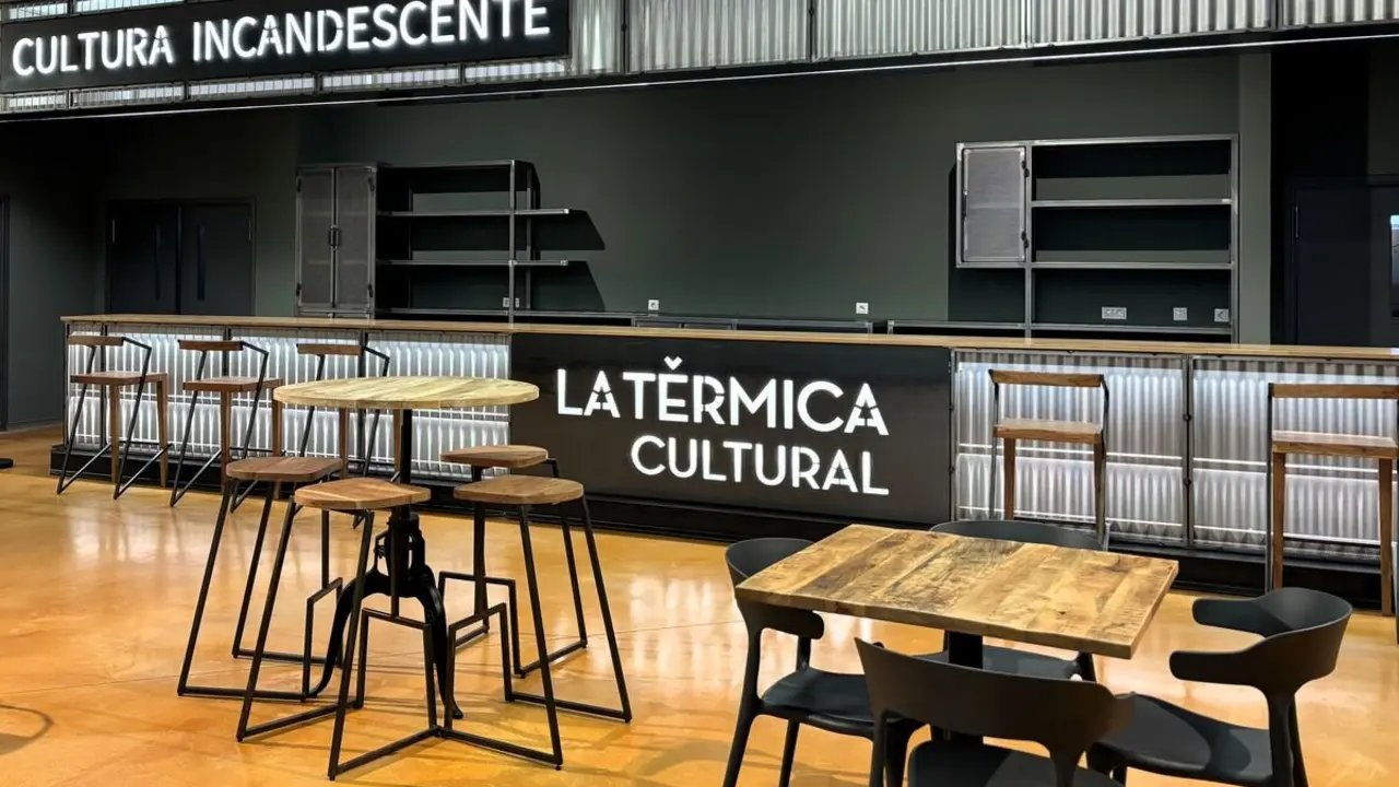 Cafetería de La Térmica Cultural en Ponferrada.