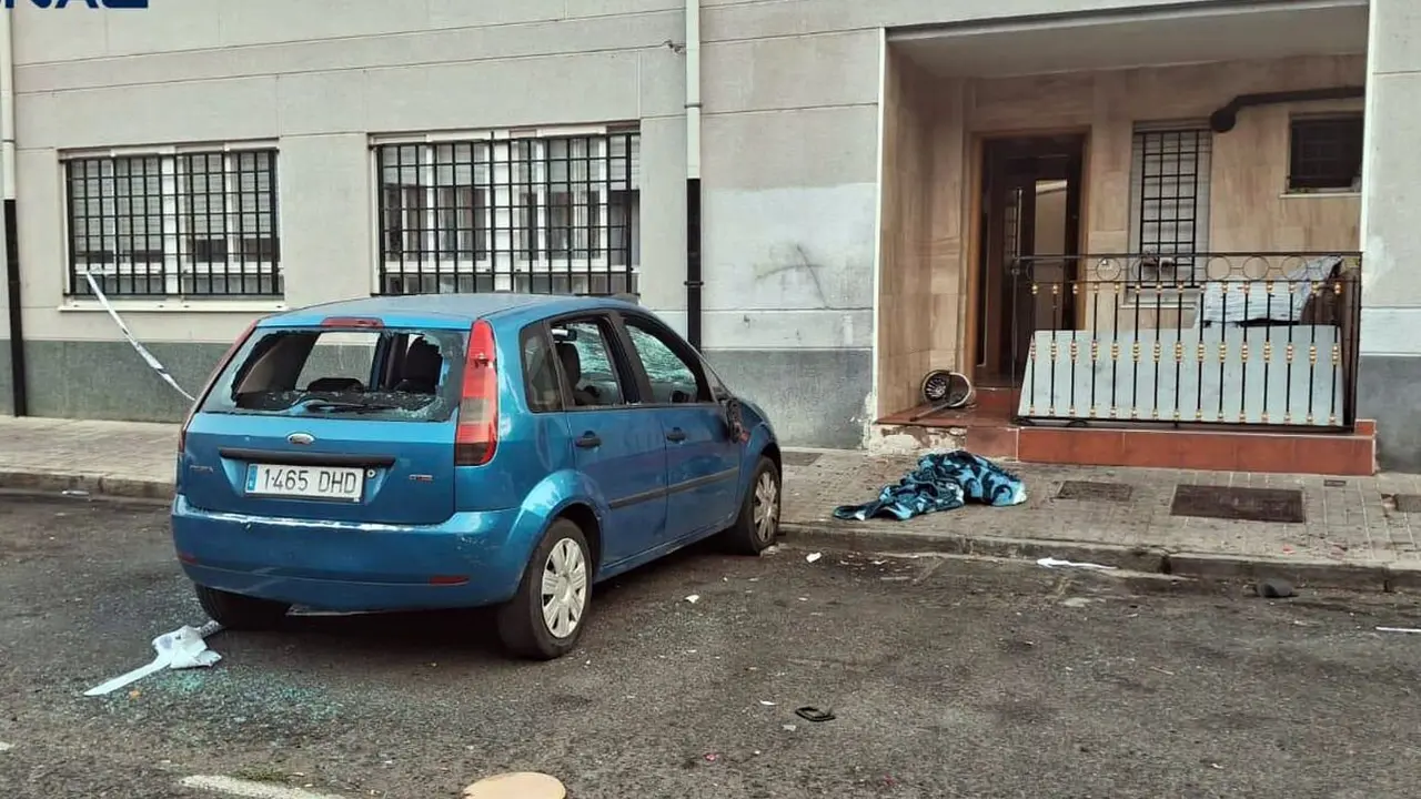 Agresión con arma de fuego que dejó ayer un muerto y tres heridos en Ávila capital. Foto: Policía Nacional.