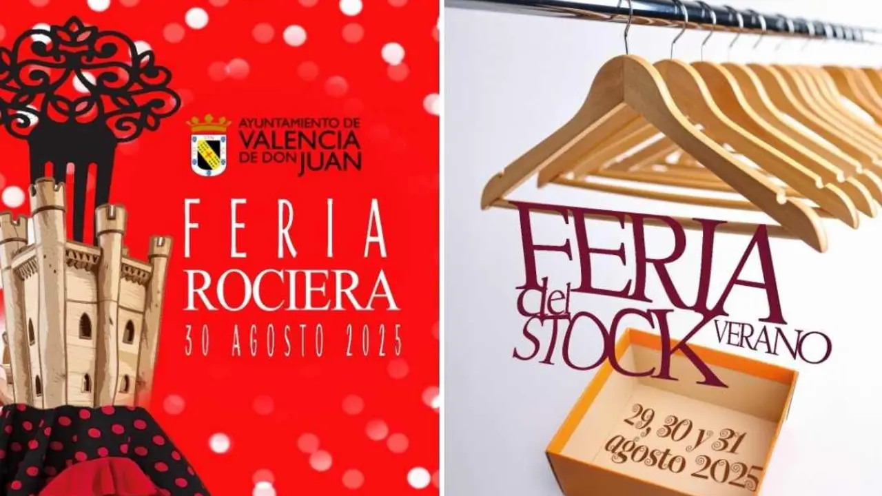 Valencia de Don Juan encara el final de agosto con un fin de semana repleto de actividad. El último fin de semana del verano antes de las Fiestas Patronales contará con dos eventos destacados: la Feria del Stock y la Feria Rociera.
