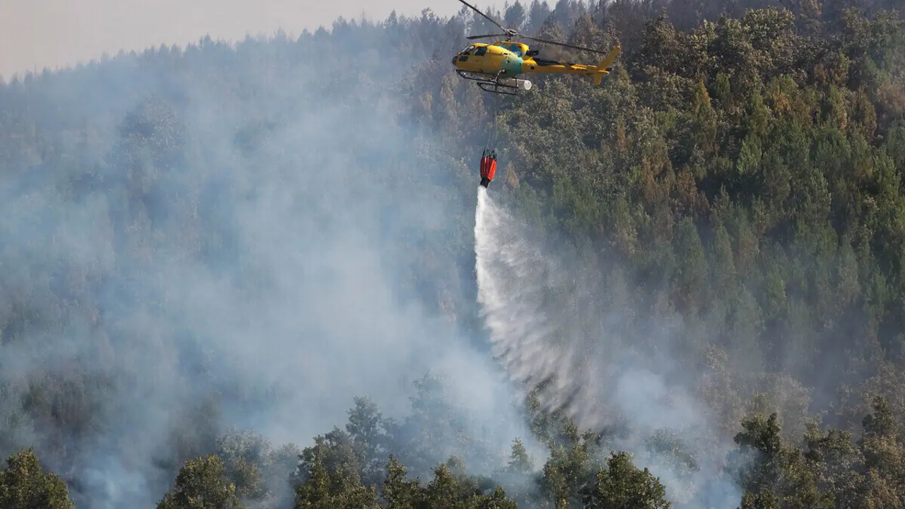 Incendio en Gara&ntilde;o (Le&oacute;n)