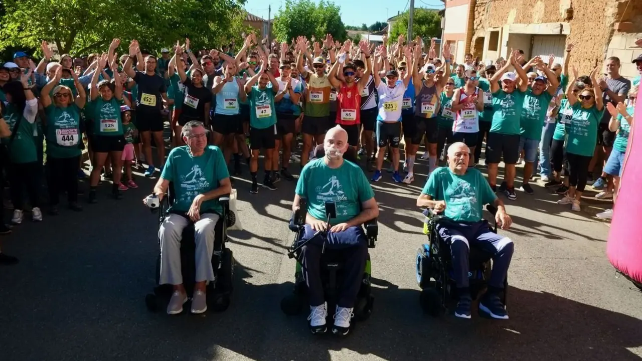 Un momento de la pasada edición de la carrera solidaria de Antimio contra el ELA.