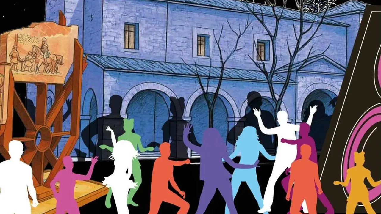 Imagen parcial del cartel de las fiestas de Santa María del Páramo.