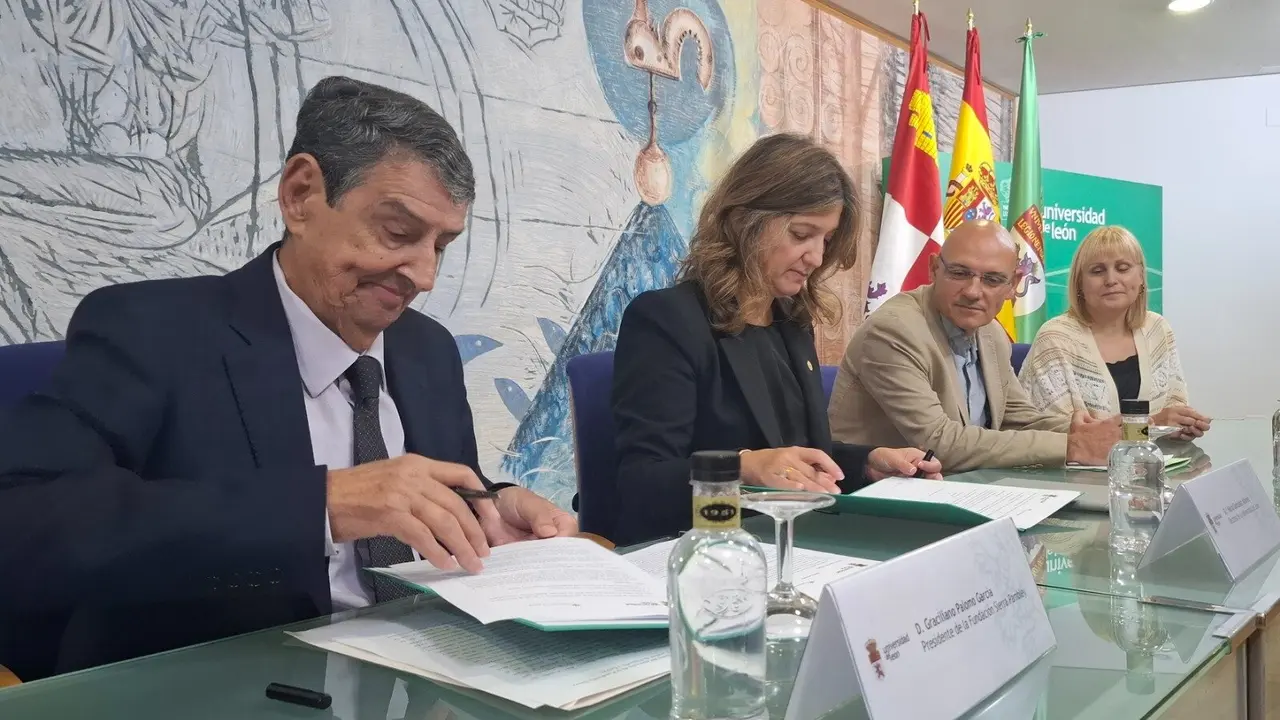 Universidad de León y Fundación Sierra Pambley renuevan su compromiso cultural. La alianza permitirá desarrollar proyectos educativos y culturales durante cuatro años, con especial impulso a las Humanidades.