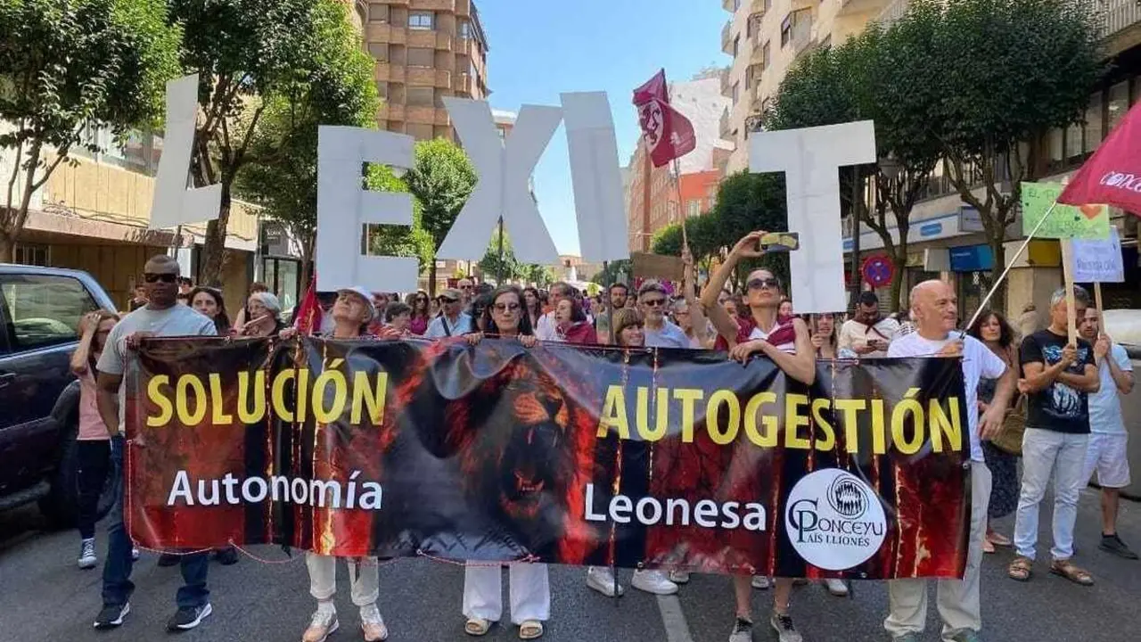 Imagen de uno de los actos reivindicativos de Conceyu.