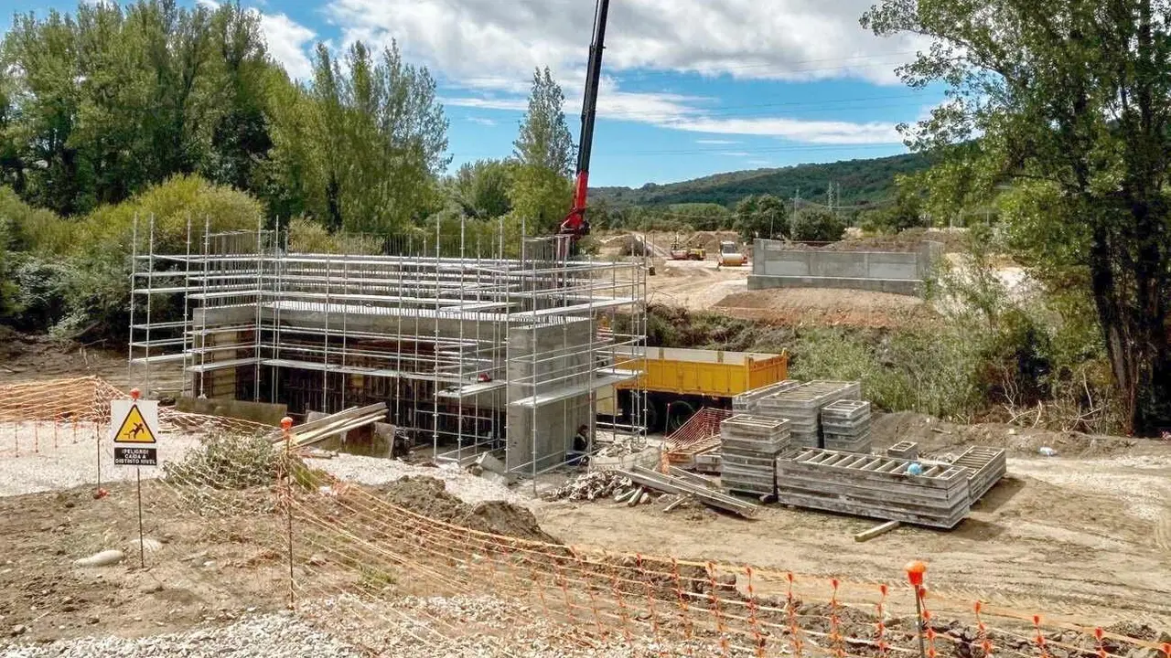 Imagen de las obras del polígono ya iniciadas y con un importe de tres millones de euros.