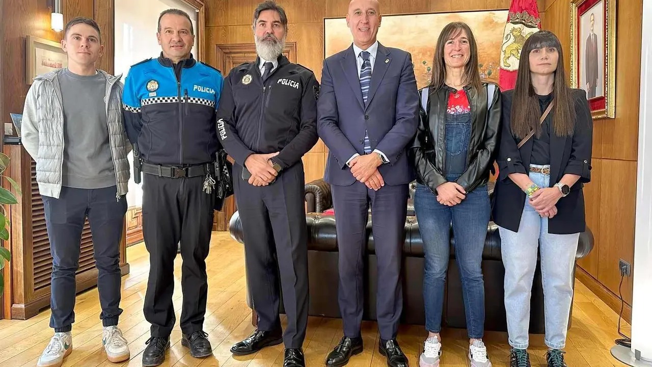 Un instante de la recepción oficial en el Ayuntamiento de San Marcelo.
