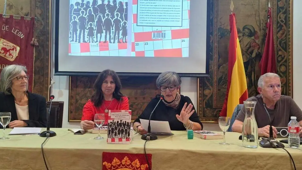 Un instante de la presentación realizada en la Casa de León en Madrid.