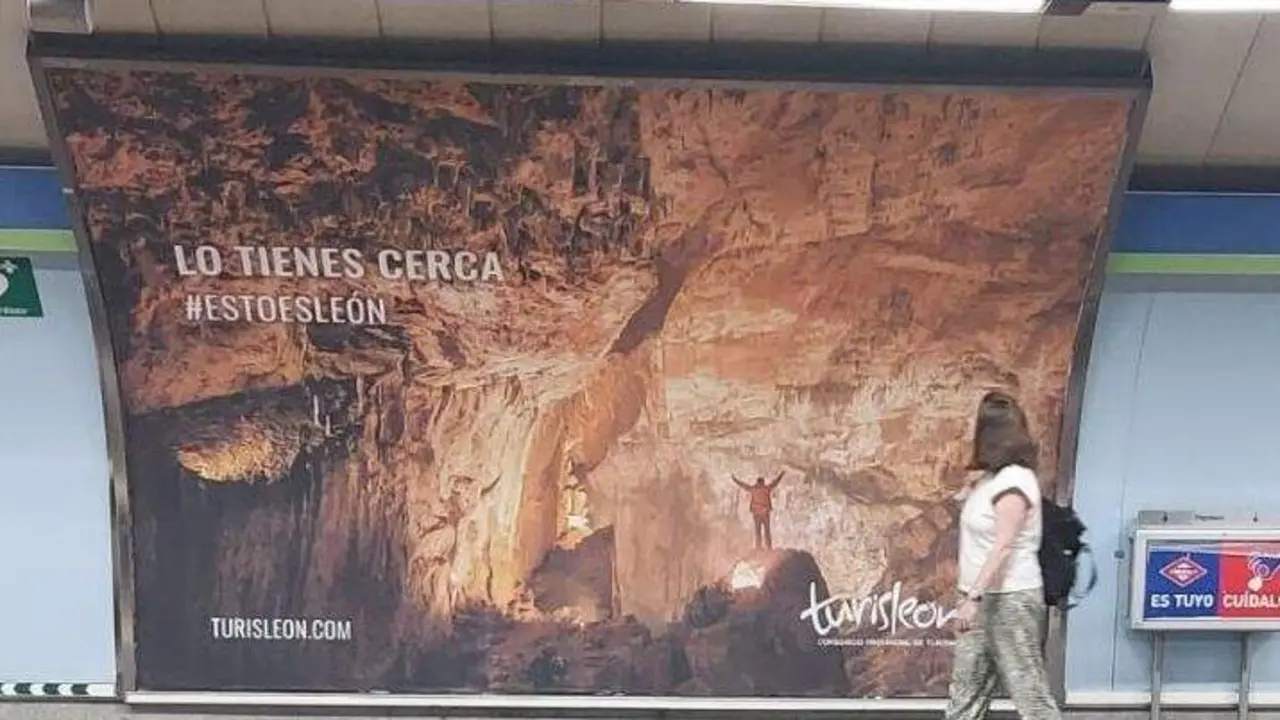 Campaña de turismo de la provincia de León en el metro de Madrid. Foto: Turisleon