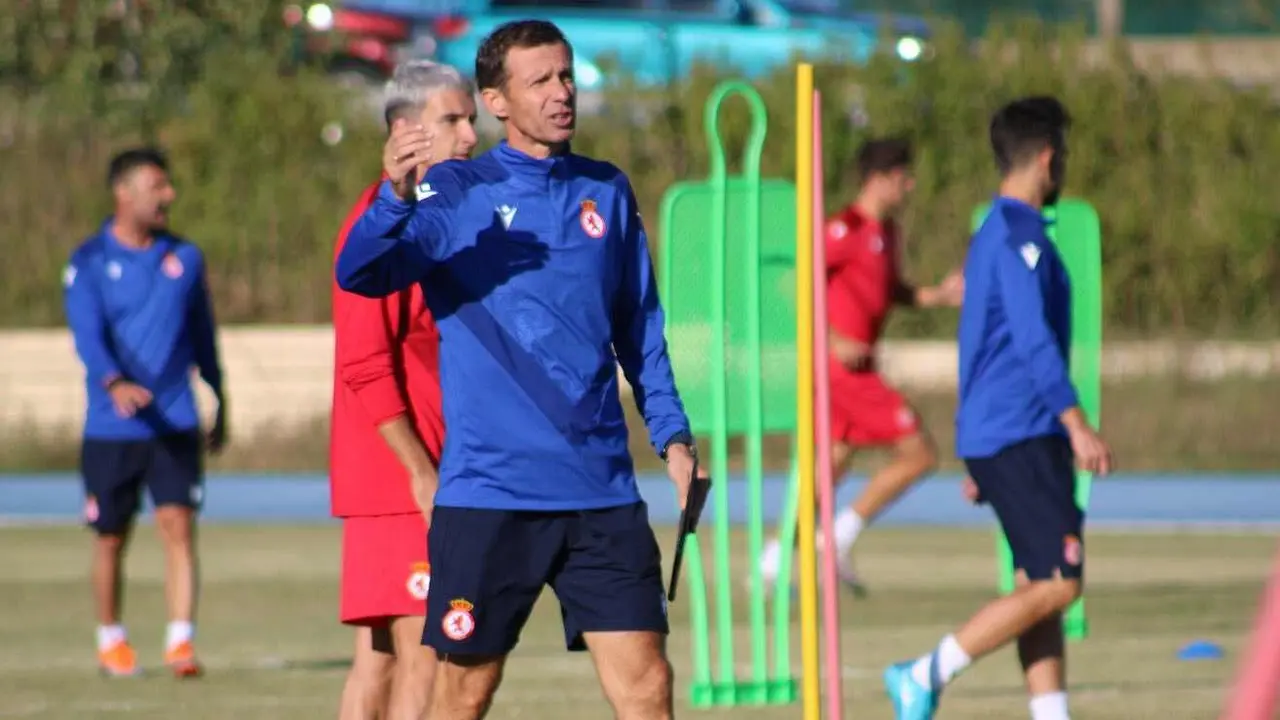 'Cuco' Ziganda, durante un entrenamiento. Foto: CyDLeonesa
